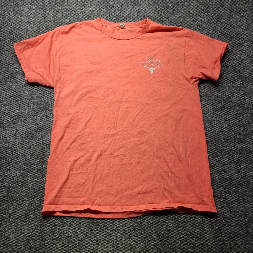 Hanes Texas Longhorns T-Shirt Womens Medium Orange Short Sleeve Graphic Tee